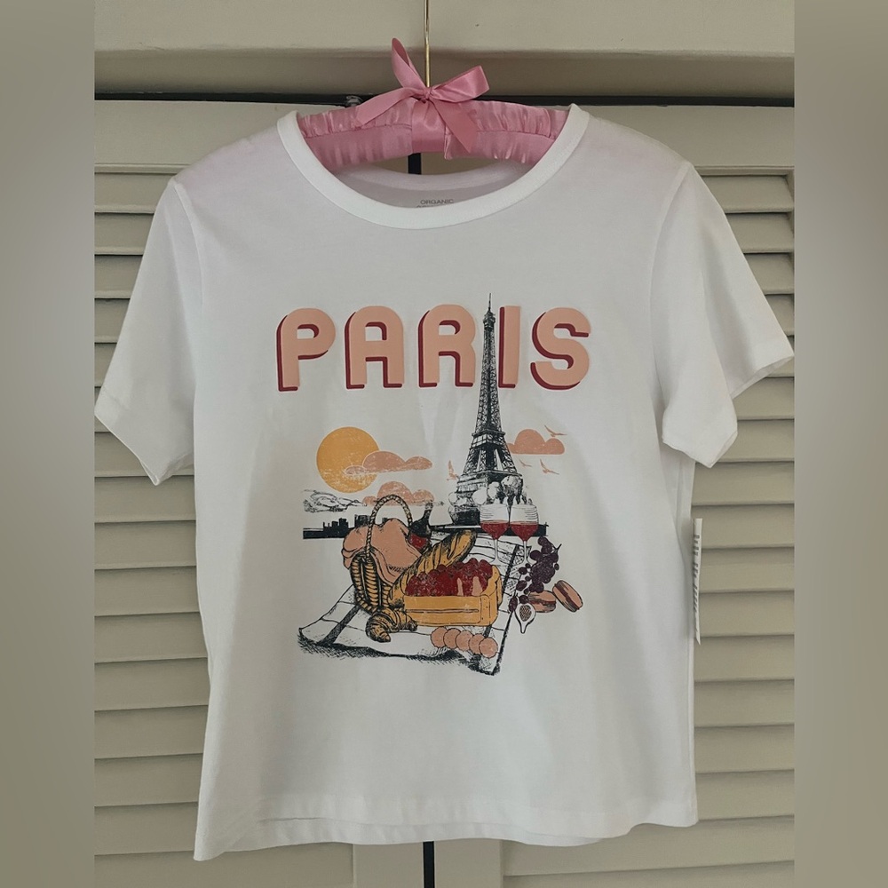 Organic Generation Paris Graphic Women's Tee - White